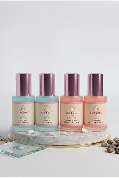 4 lü set ( 2 pdrn somon dna glass skin serum + 2 btx peptide lift serum)