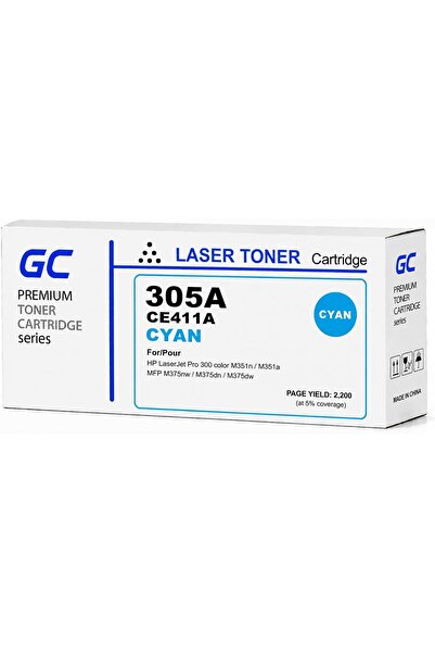 Generic 305A Compatible Toner Cartridge (CE411A) for HP LaserJet Pro 300 Colo...
