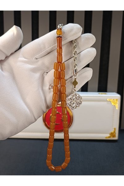 TESPİH KÖŞESİ Sikma Stick Amber Prayer Beads