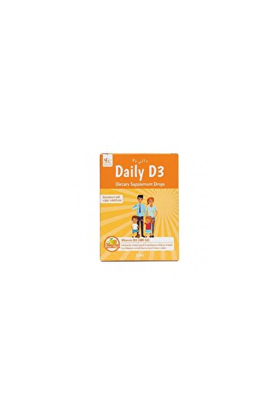 DAILY قطرات دي 3 (400 وحدة دولية) لدعم صحة العظام والأسنان والمناعة - 30 مل