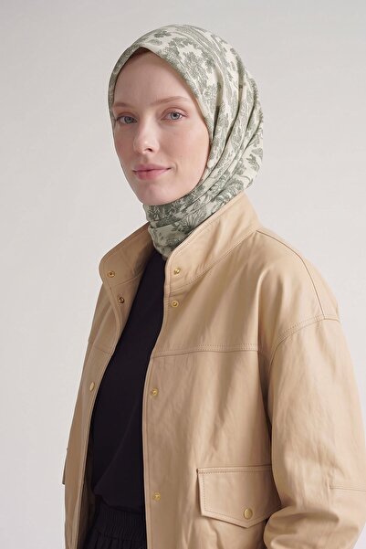 Levidor Green Nature Pattern Elya Scarf