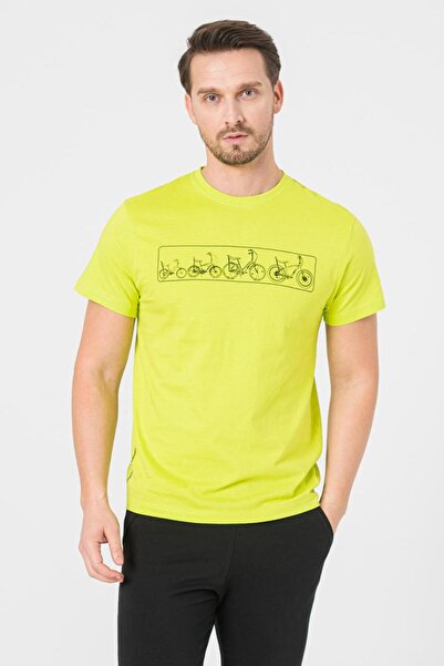 Evelise Multibike Pegasus Tricou bărbătesc Lime Punch-S