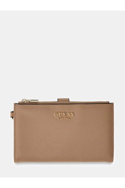 Guess Women's Wallet Portfolio Double Zipper Multi-Compartment Card Slots Han...