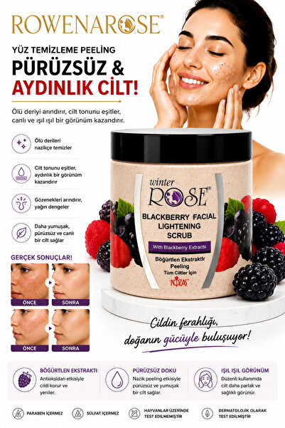 ROWENAROSE Böğürtlen Yüz Temizleme Peelingi 500ml