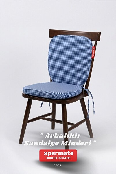 XPERMATE Pötikare Sırtlıklı Sandalye Minderi 42x42 Fermuarlı Yıkanabilir Kılı...