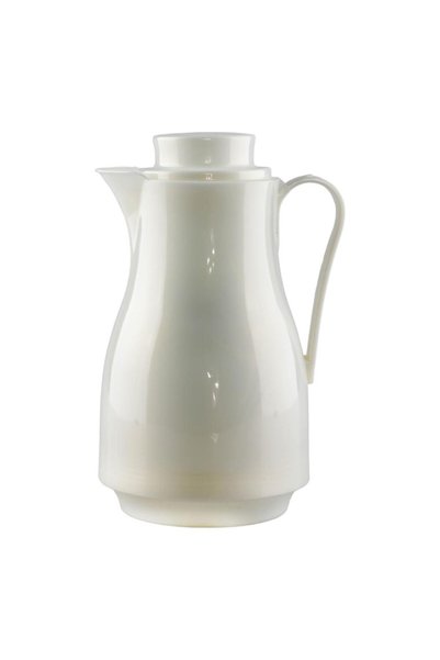 Bister Classic Pearl Thermal Carafe 1L with Lid and Handle, Stainless Steel S...