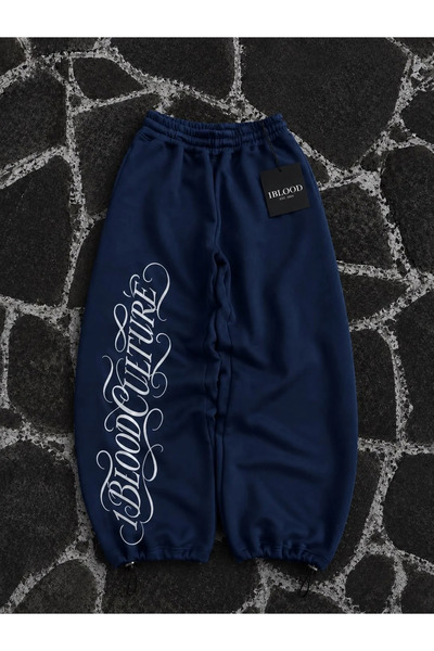 1blood 1Bloodculture Script Adjustable Baggy Sweatpants
