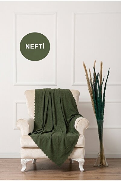 VELERDE HOME Velerde Şönil Nefti Çift Taraflı Berjer Örtüsü 175x110 cm - Yıka...