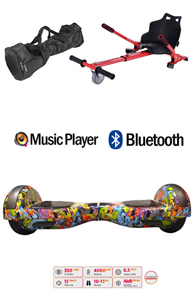 CityMate Elektrikli Kaykay Scooter Hoverboard Akıllı Denge 6.5 Inch + Hover K...