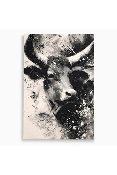 Luxcanva Tablou Canvas Taurul Impunator 70x100 cm pe Sasiu Lemn Taur Animale ...