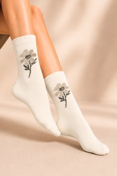 KARDEŞLER ÇORAP Women's Stone Detailed Bamboo Half-Toe Colorful Seamless Socks 5-Pack