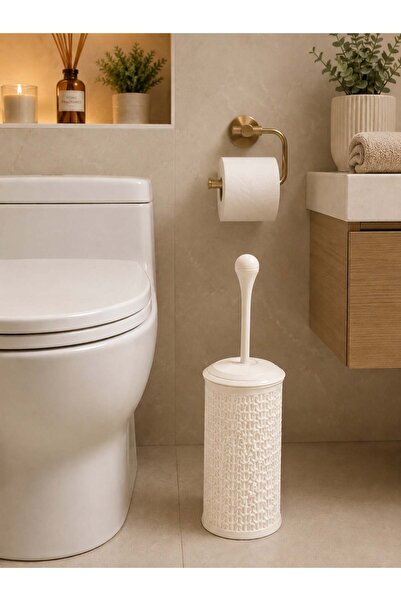 Üçsan Plastik UCSAN PLASTIK 2-Piece Toilet Cleaning Brush And Holder White 10...
