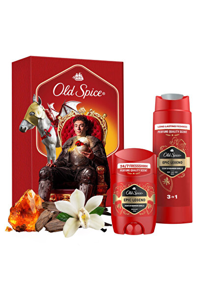 Old Spice Epic Legend Erkek Hediye Seti: Stick Deodorant 50ml ve Duş Jeli ve ...