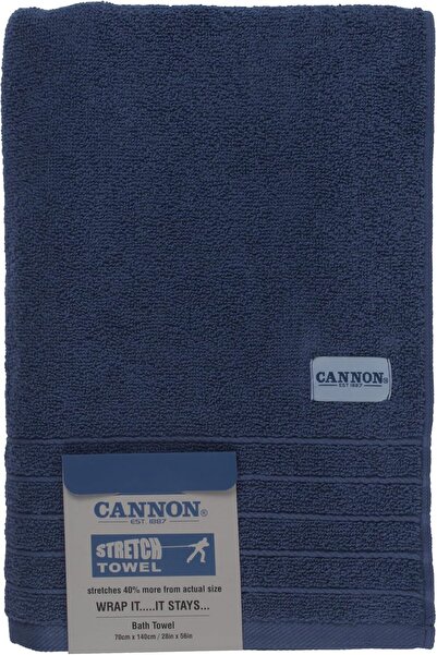 Cannon منشفة حمام قابلة للتمدد من كانون، 84 × 150 سم، أزرق