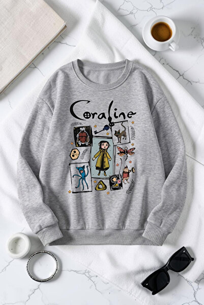 uyguntarz Unisex Caroline Printed Crew Neck Sweatshirt