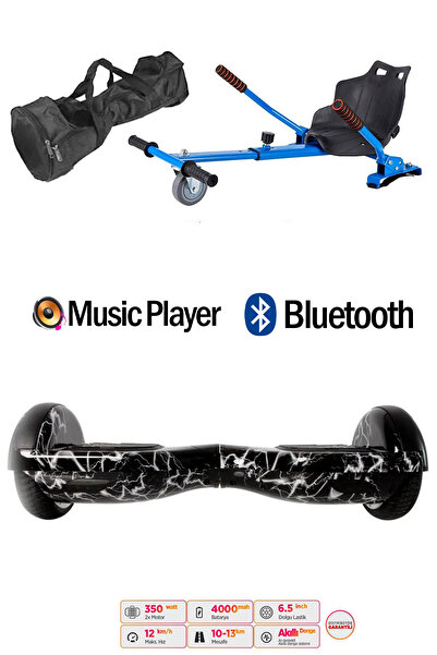 CityMate Elektrikli Kaykay Scooter Hoverboard Akıllı Denge 6.5 Inch + Hover K...