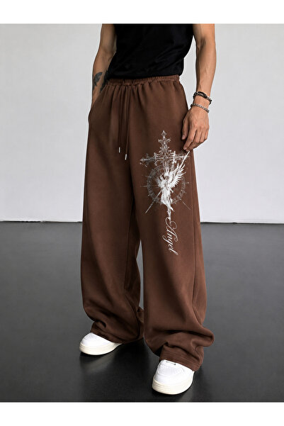 COMANCHERO Unisex Angel Blade Printed Winter Baggy Sweatpants