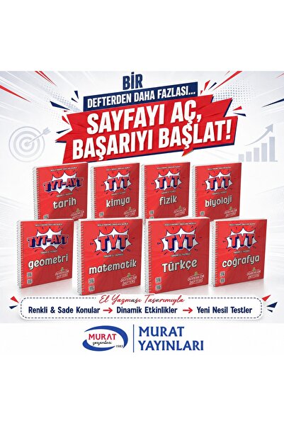 Murat Yayınları 2026-2027 MÜFREDAT TYT TÜM DERSLER DİNAMİK ETKİNLİKLER YENİ N...