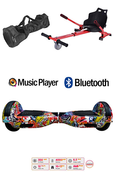 CityMate Elektrikli Kaykay Scooter Hoverboard Akıllı Denge 6.5 Inch + Hover K...