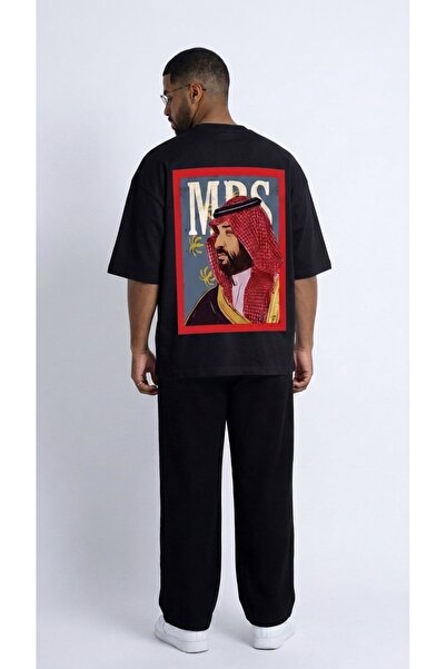 ZAVIXO Saudi Arabia Themed Arabian Portrait Large Back Print Graphic T-Shirt