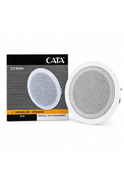 CT-9140 6 İnç 60W Trafolu Sıva Altı Tavan Hoparlörü