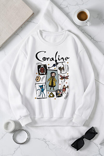 uyguntarz Unisex Caroline Printed Crew Neck Sweatshirt