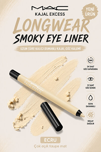 M.A.C Kajal Excess Smoky Eye Pencil - 24 Hour Long-Lasting Waterproof Kajal P...
