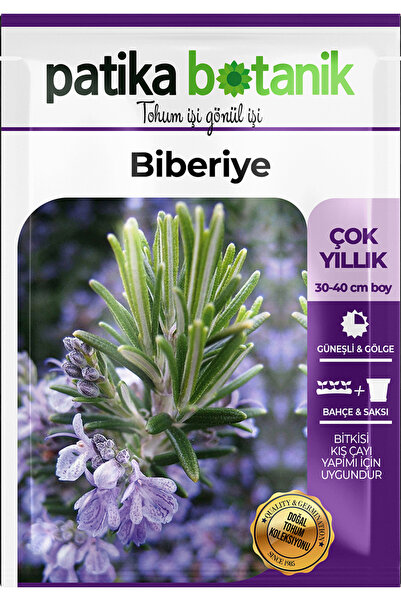 Patika Botanik 40 Adet Ata Tohumu Biberiye (Rosmarinus Officinalis L.)