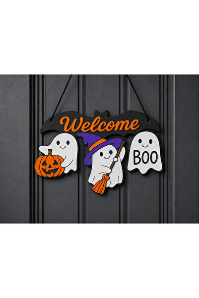 CMHOME Halloween Kapı Süsü, Dekoratif Parti Süsleme