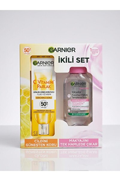 Garnier C Vitamini Parlak Günlük Güneş Koruyucu SPF 50+ & Micellar Kusursuz M...
