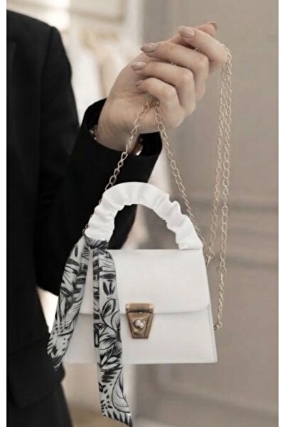 addy Scarf Detailed Drawstring Crossbody Shoulder and Hand Bag