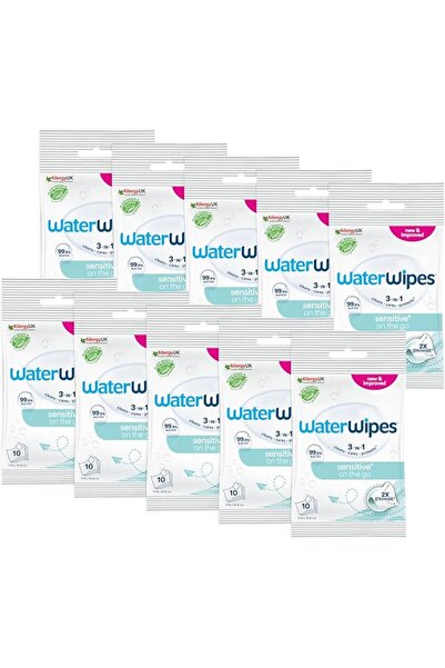 WaterWipes مناديل مبللة خالية من البلاستيك، 99.9% ماء، بدون رائحة، لطيفة على ...