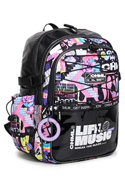 CHIMODA Chimola art black backpack 17