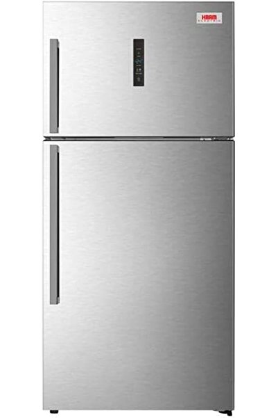 HAAM Important Double Steel Door Refrigerator, 19.9 cu ft capacity, Grey Colo...