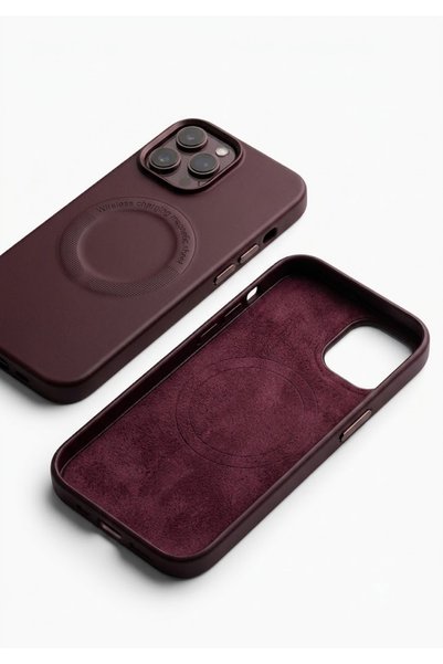 salezone Premium Magnetic Hard Case For Iphone 14 Promax – Deep Burgundy