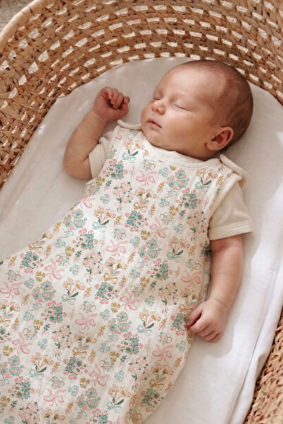 Tuğba Kuğu 4 Layer Muslin 1.2 Tog Baby Sleeping Bag (0-18 Months) - Rosy Garden