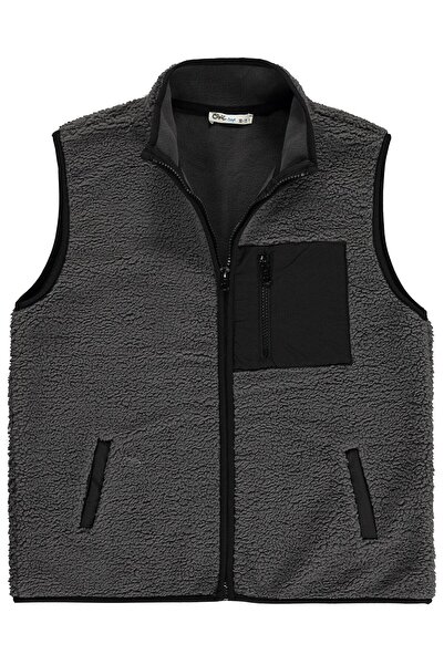 Civil Boys Prsluk za decu od 10-13 godina sa mikro džepovima - sivi