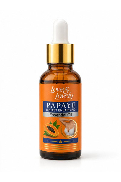 mazhar Love & Lovely Papaya Özlü Göğüs Bakım ve Masaj Yağı 30 Ml