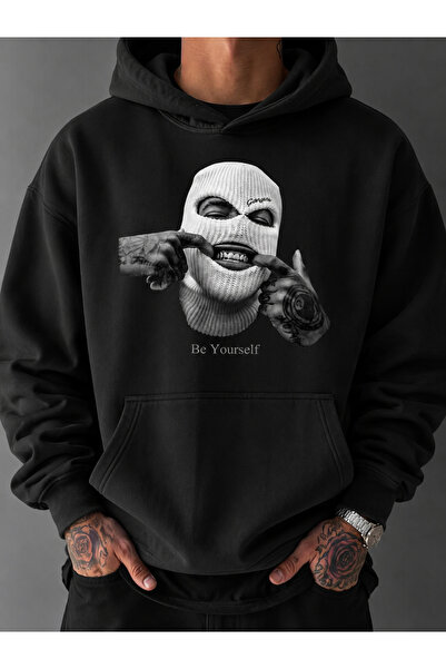COMANCHERO Unisex Φούτερ με κουκούλα με στάμπα Be Yourself Gangsta για το χει...