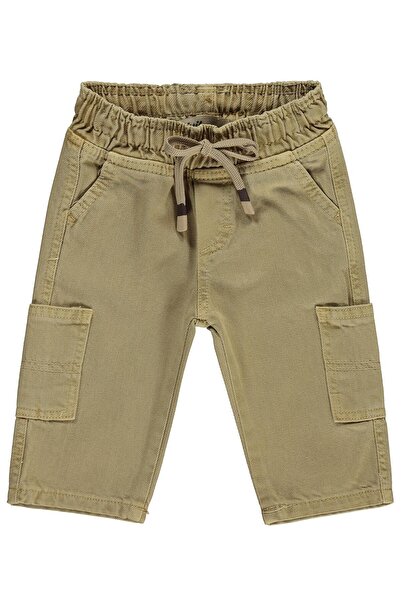 Civil Baby Pantaloni tricotați cu buzunare cargo pentru 6-18 luni - Bej