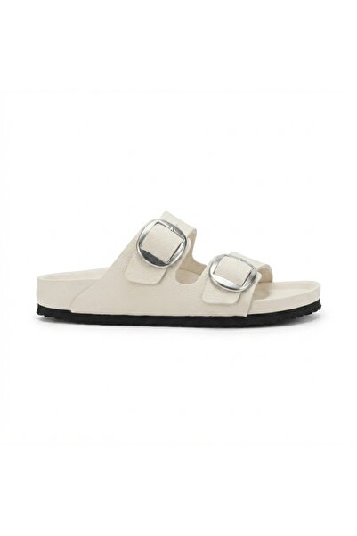 Bequemere Mk205 Ecru White Genuine Leather Full Covered Cork Sole Double Buck...