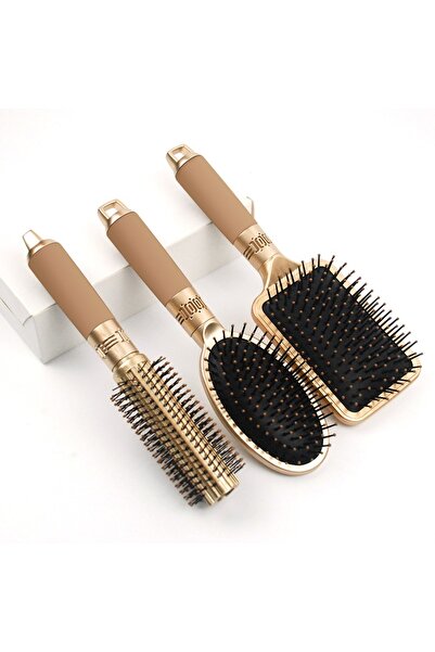 Arzu Güzel Cosmetics 3-Piece Comb Set for Dowry, Stylish Design, Air Pressure...