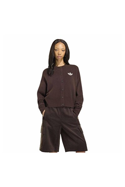 adidas IA4455-K Cardigan Ess Jachetă pentru femei, maro