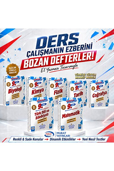 Murat Yayınları 2026-2027 MÜFREDAT MAARİF MODEL UYGUN 9 SINIF TÜM DERLER ÖĞRE...