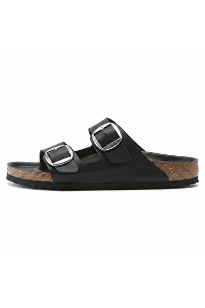Bequemere Mr205 Black Genuine Leather Mostra Covered Double Buckle Unisex Ort...