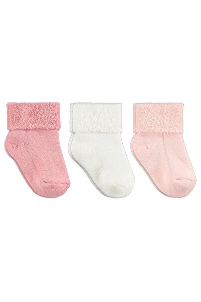 Civil Baby Basic Curly Towel 6-18 Months 3-Piece Baby Girl Socks Set