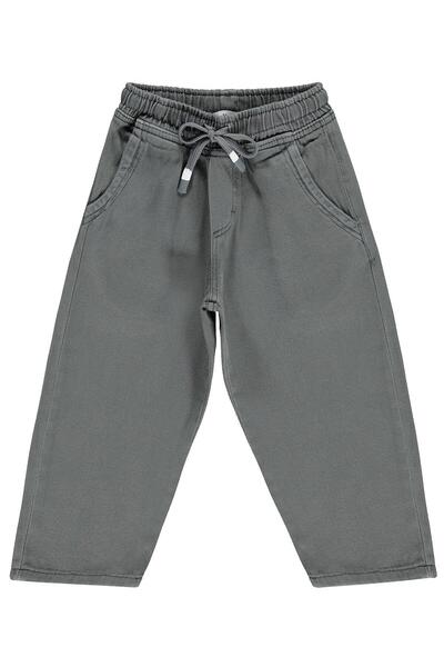 Civil Boys Pantalone za decu od 2-5 godina sa čipkastim prednjim delom - sive