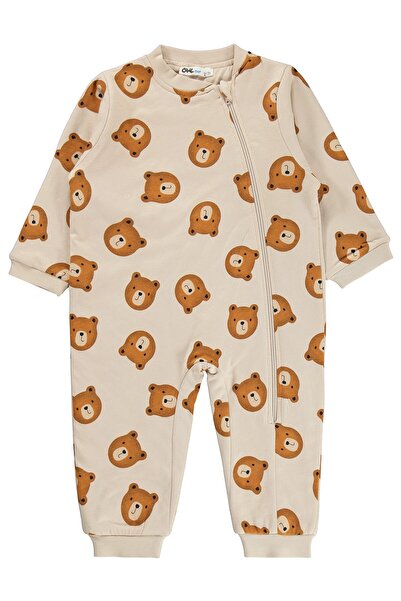 Civil Boys Teddy Bear Printed 1.2 Tog 2-5 Years Old Sleeping Bag - Beige