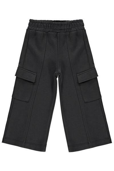 Civil Girls Cargo Pocket Sweatpants for 2-5 Years Old - Gray