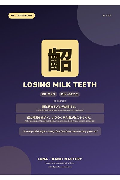 OEM Poster Infografic Kanji Pierderea Dintilor de Lapte, Educativ si Anatomic...